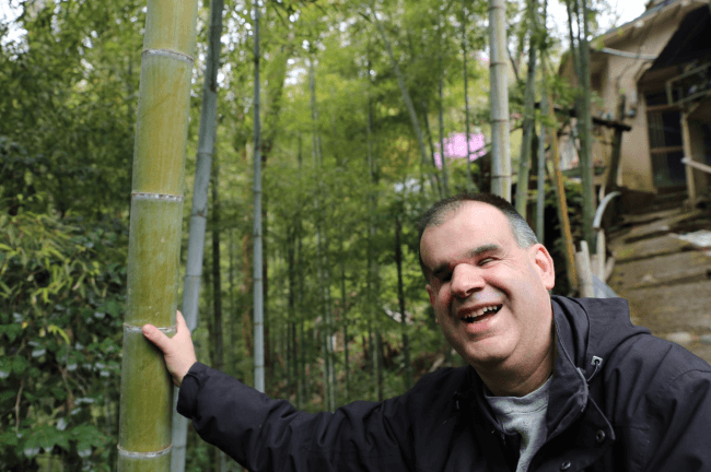 四覚プロジェクトにて始めての竹を触覚で楽しむ