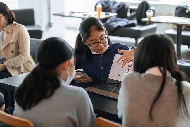 以前、別の学校で開催した 別のワークショップの様子