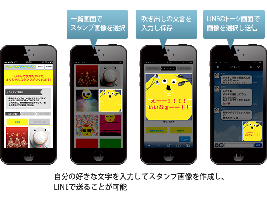 日本初 法人向けにlineで使えるスタンプ画像 しゃべくりスタンプ を提供開始 ガイアックスのプレスリリース