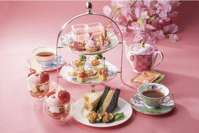 AFTERNOON TEA with SIROCCO “いちご&桜”（写真は2名様分）