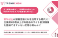BtoB企業担当者の90%以上が購買活動にAIを活用していることが明らかに【TRENDEMON JAPAN】