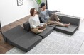 タンスのゲンの人気ローソファがBIGになって新登場!2倍のサイズの広々座面を自由にレイアウト可能なソファ
