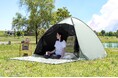累計16万台販売の人気ポップアップテントの進化版!夏の紫外線を完全ブロック!“ブラックコーティングモデル”登場