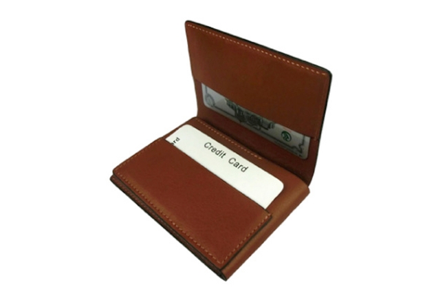 フレグランスレザー　AROMA TORES Tre-folding card case ダヴィンチ ファーロ　Davinci FARO