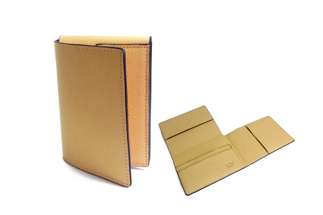 フレグランスレザー　AROMA TORES Tre-folding card case ダヴィンチ ファーロ　Davinci FARO