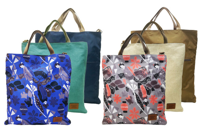 Puzzle 3 face tote Blue,Gray Puzzle 3 face tote Blue,Gray