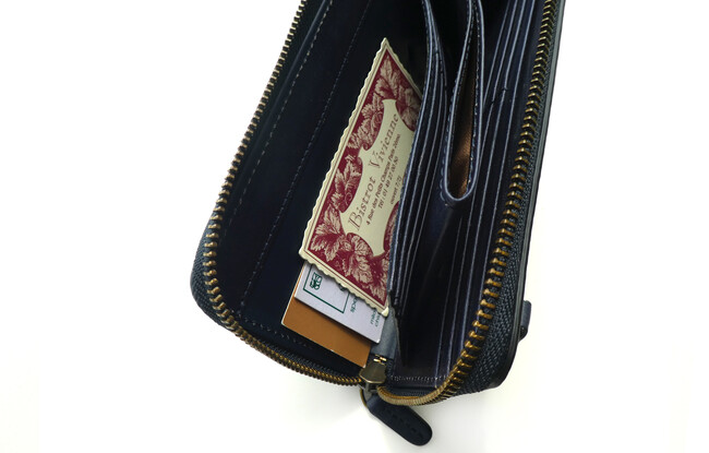 ダヴィンチファーロのコレクション「BRIGHTON Oak Bark L-zip Long wallet (wide type)」Goodpoint