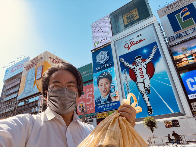出張先での道路清掃も。