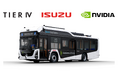 ティアフォーといすゞ、NVIDIA DRIVE Hyperionを搭載した自動運転レベル4バスを実装へ