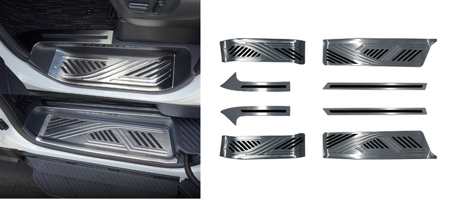 トヨタ新型アルファード、ヴェルファイア専用のサイドドア乗降口に装着する保護パーツ トヨタ新型アルファード、ヴェルファイア専用のサイドドア乗降口に装着する保護パーツ