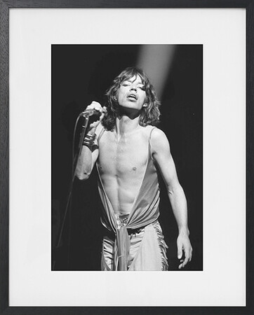 Mick jagger sur scene a francfort en 1976 Mick jagger sur scene a francfort en 1976