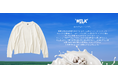 新作 MilkCotton(ミルクコットン)のウェアを発表。SDGsにこだわるTaniの新素材は、農家の廃乳を加工したタンパク質繊維とコットンを混紡したワッフル生地。肌に近いpHで再生力を呼び起こす。