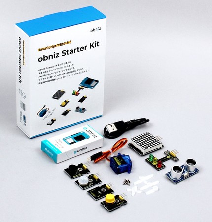 8種のパーツ付き『obniz Starter Kit』