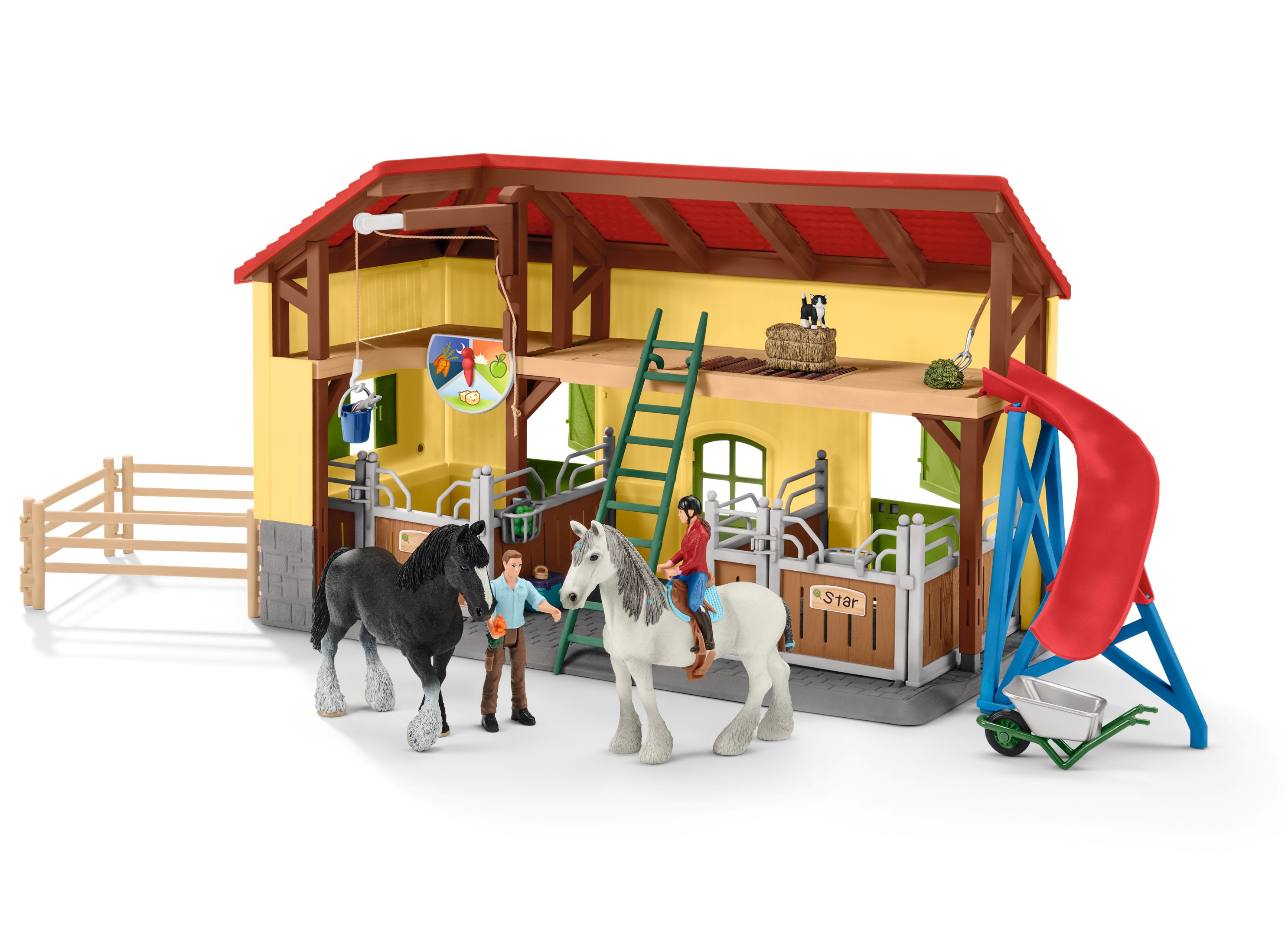 ドイツ生まれの知育玩具で農場がテーマのリアルな動物フィギュアで遊べる【シュライヒ 】「ファームワールド」シリーズから馬小屋をテーマにした『きゅう舎』が新発売！｜シュライヒジャパン株式会社のプレスリリース