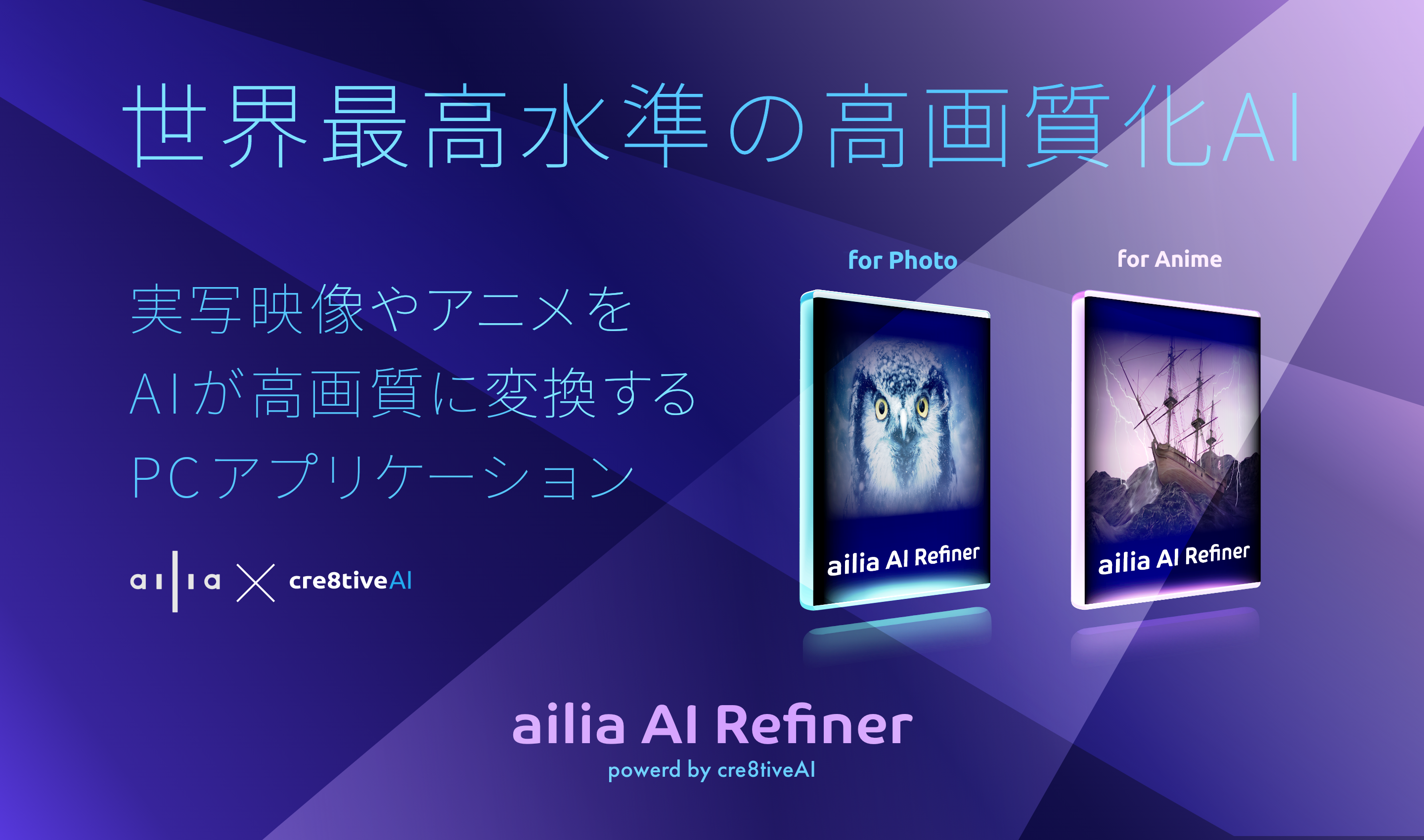 実写映像やアニメをaiで高画質化するailia Ai Refinerを提供開始 アクセルのプレスリリース