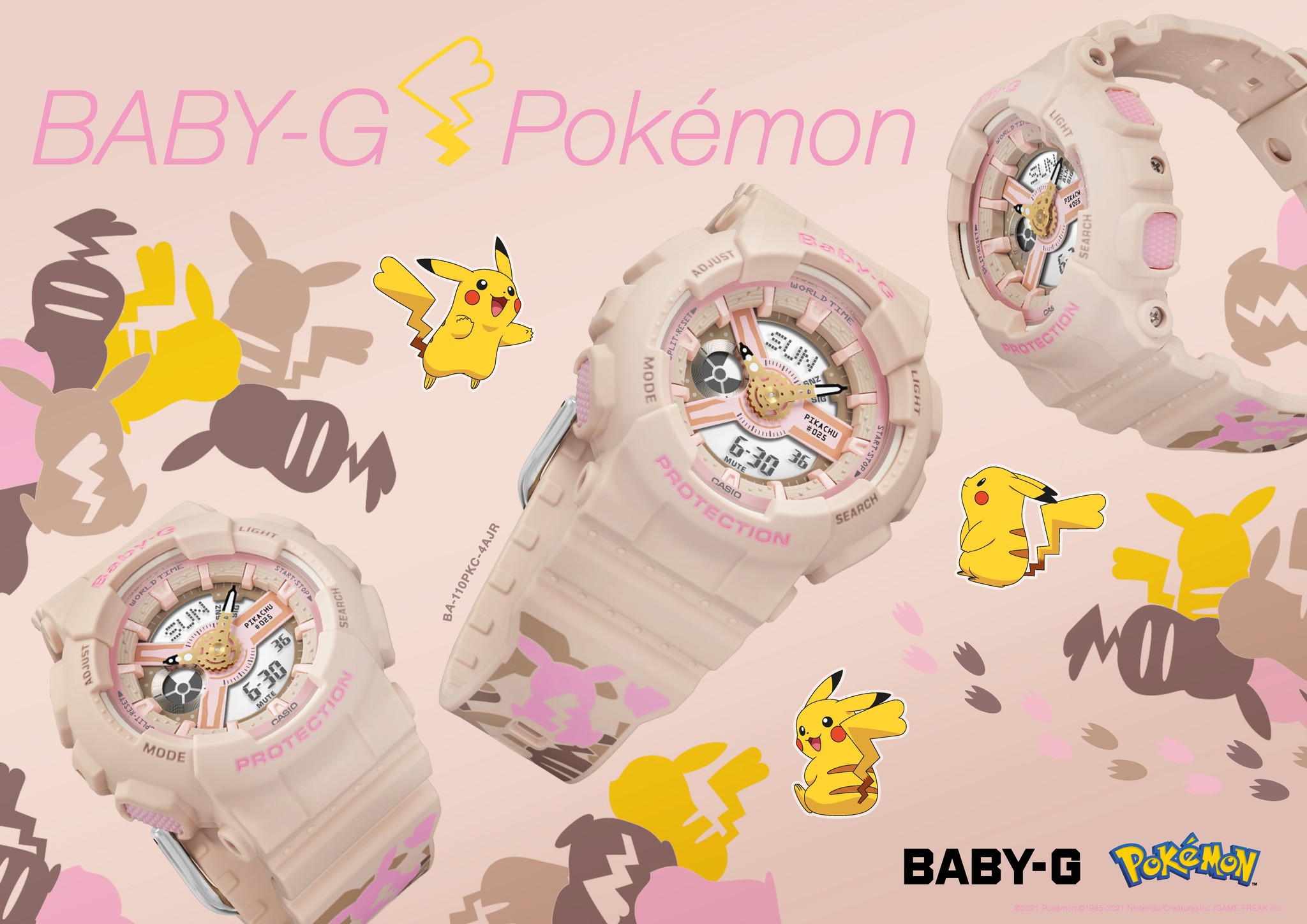【新品】BABY-G(ベイビーG）ピカチュウコラボレーションモデル