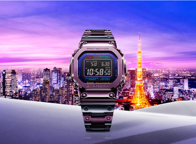 パープルとブルーのバイカラーが映えるメタル“G-SHOCK”｜カシオ計算機 ...