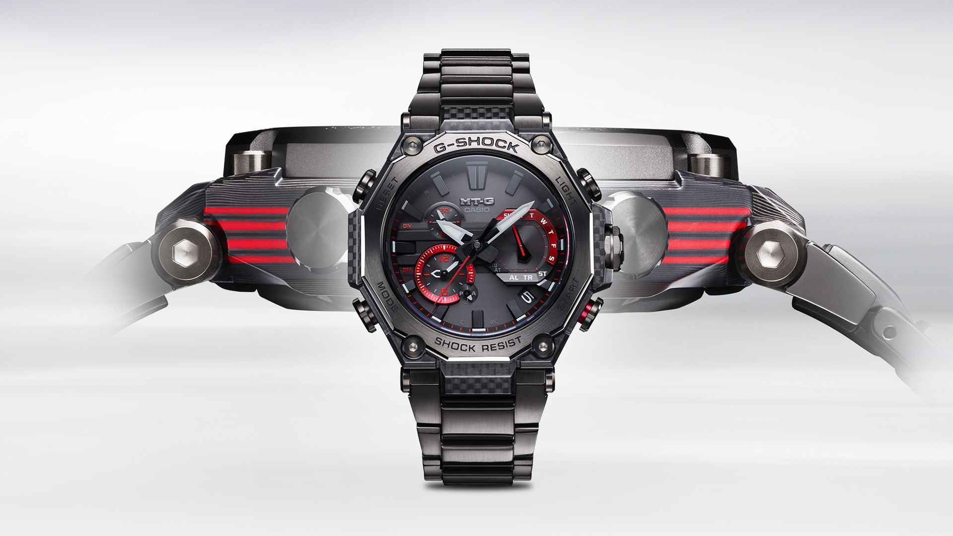 新作モデル MT-G G-SHOCK CASIO 電波ソーラー カーボン カシオ 腕時計
