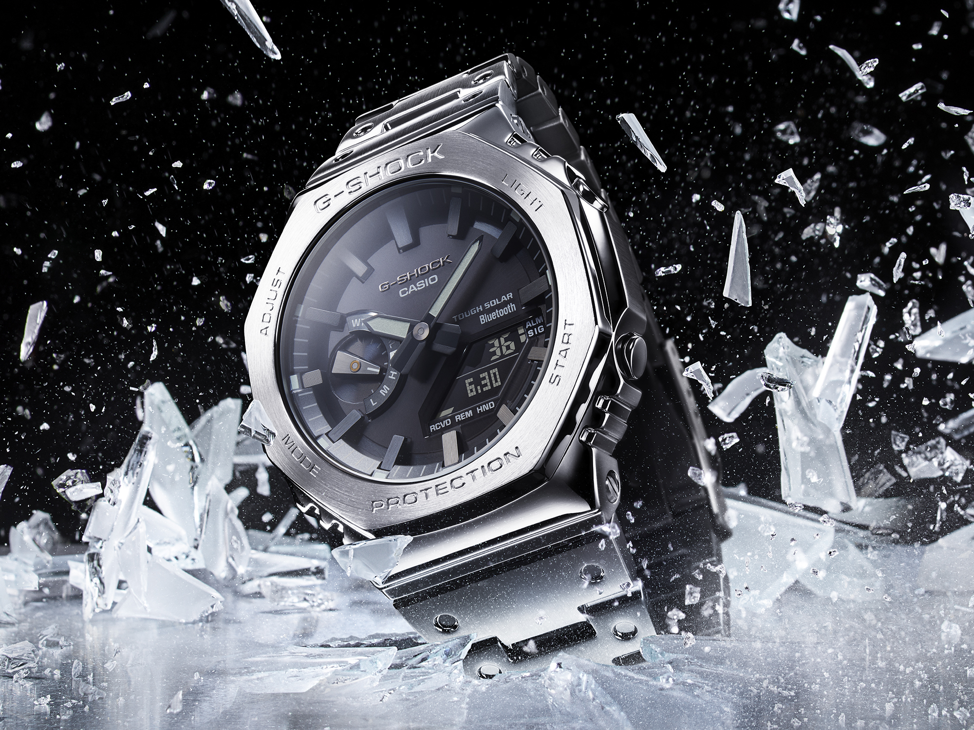 G-SHOCK GM-2100-1AJF 八角形メタルベゼルモデル 腕時計(デジタル) 時計 メンズ 安い 価格