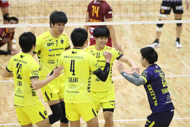 2日連続でストレート勝ちを収める堺（写真は2月13日 対VC長野戦 第1セット）