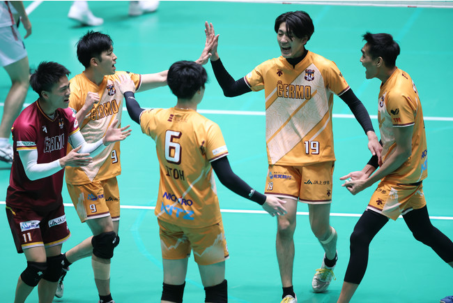 FC東京に勝利し、今季ホームゲームで初勝利となったVC長野 写真は1月9日 対大分三好戦 FC東京に勝利し、今季ホームゲームで初勝利となったVC長野 写真は1月9日 対大分三好戦