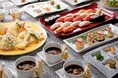 【明治記念館】“歓迎会・送別会やご宴会にぴったりのフリードリンク付きメニューをご用意” 鮨・天麩羅・鉄板焼の「羽衣」では、4名様からのディナーメニューをご提供しています