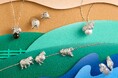 【ヴァンドームブティック】旭山動物園応援企画商品から、エゾタヌキ、ヒツジ、ゴマフアザラシの新作ジュエリーが登場