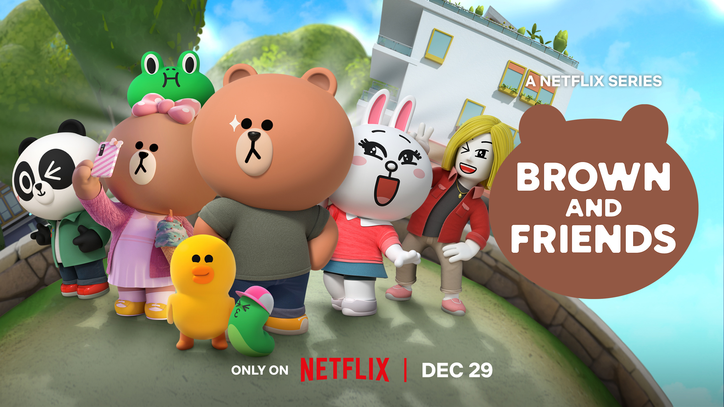 Line Friendsとnetflixのアニメーションシリーズ ブラウン フレンズ 12月30日 金 より全世界で配信開始 Line Friends Japan株式会社のプレスリリース