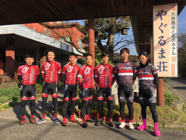 サイクルロードレースチームVC福岡が福岡県朝倉市・嘉麻市を拠点としたトレーニングキャンプを実施（3月23日・24日）