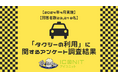【2024年4月実施】【回答者数23,218名】「タクシーの利用」に関するアンケート調査結果