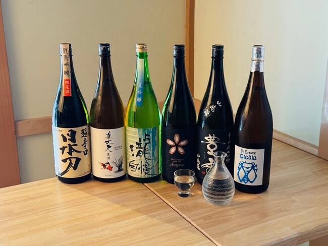 店主のこだわりが垣間見える日本酒のラインナップ 店主のこだわりが垣間見える日本酒のラインナップ