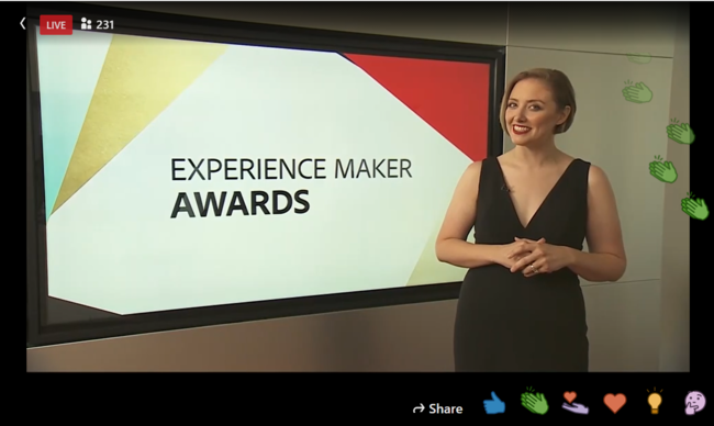 「2021 Adobe Experience Maker Awards Virtual Gala」イベントの様子