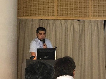 学会発表する当社取締役CTO石田学