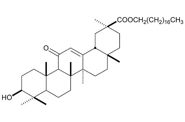 図3　グリチルレチン酸ステアリルの 化学構造式