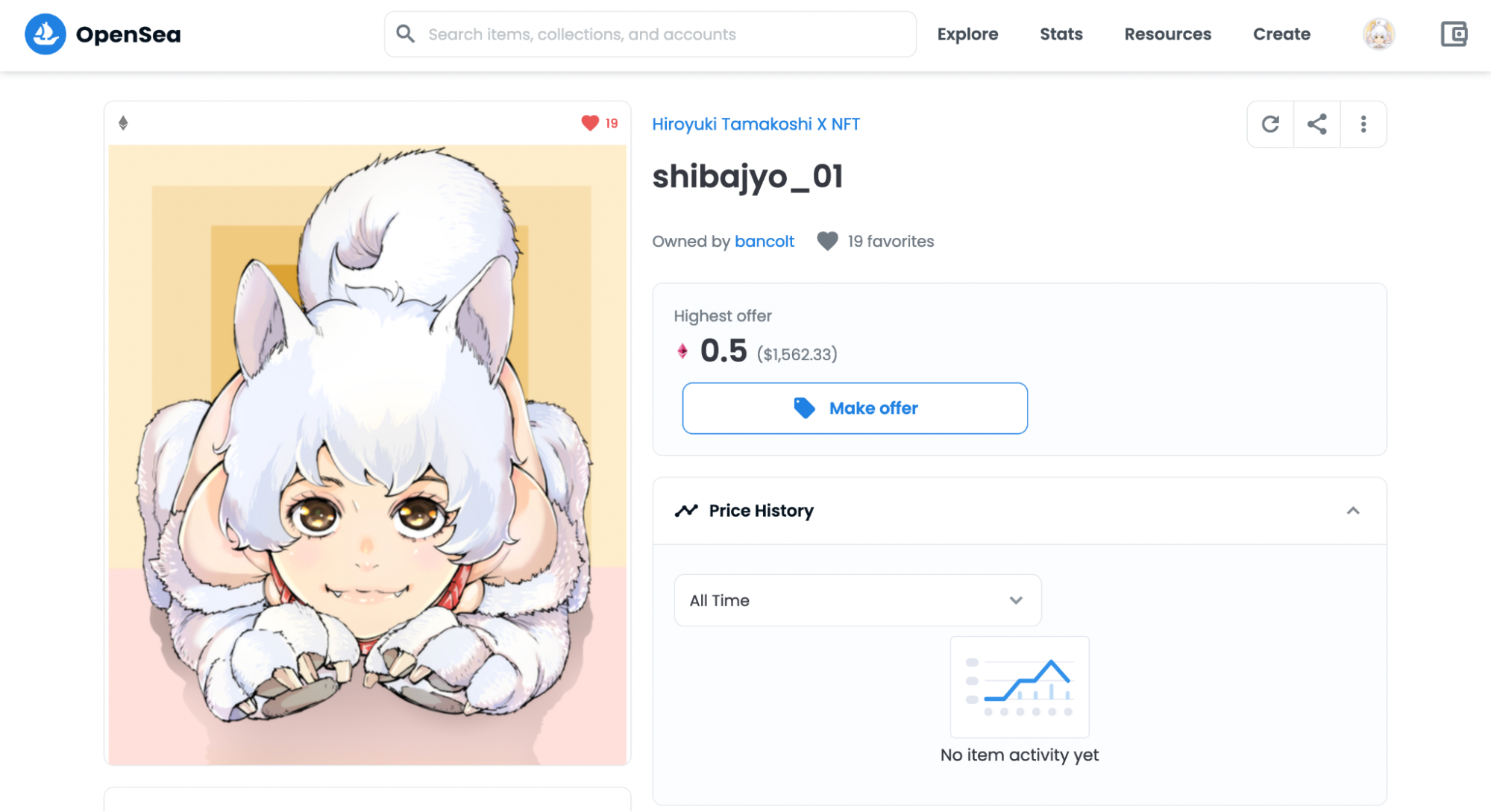 漫画家 玉越博幸先生のnftアートがopenseaにて0 5eth 約万円 で落札 テレビ朝日新番組 お願い ランキングpresents そだてれび で放送中 エモエフティーやってみた 共同企画 Cryptogames株式会社のプレスリリース