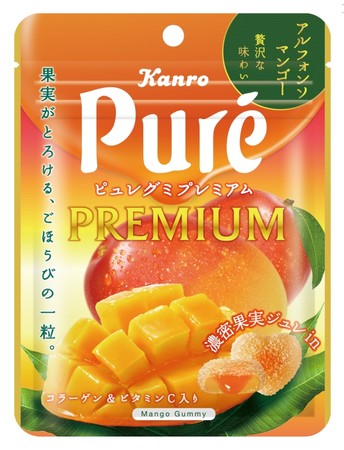 新商品　ピュレグミ　一個あたり109円　マンゴー　濃密果実ジュレ　1ケース72個