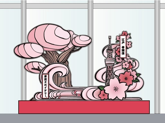 天望デッキ フロア３５０ 館内装飾（イメージ） (C)TOKYO-SKYTREE