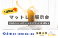 【10月6日(日) 東京都 両国・蔵前】EC販売がメインのマットレス3ブランド6種を試せる一日限定の展示会!YouTubeチャンネル「快眠大学【HonNe公式】」主催