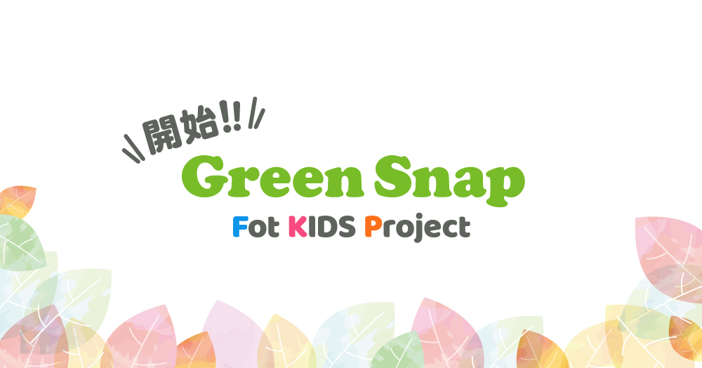 GreenSnapが植物や花を育てる子供向け体験プロジェクトGreenSnap for Kidsを開始！