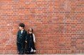 海外雑誌のような一枚をお届け。サッポロファクトリーのレンガをバックに周りと差がつく七五三記念。