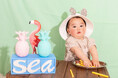 【この夏おすすめ】南国の海の家をモチーフに!トロピカルな『tropical baby』 - 大人気ベビーフォトなりきりシリーズ