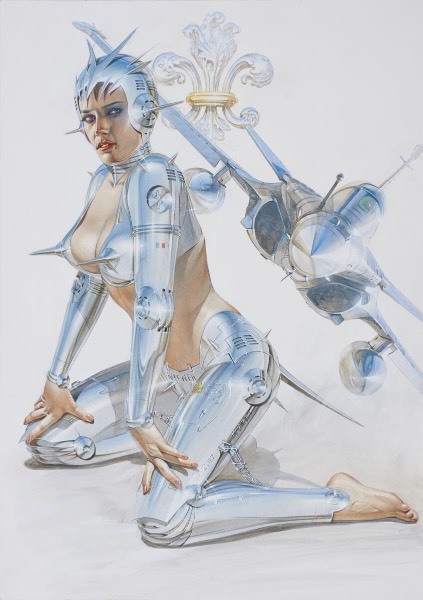 空山基HAJIME SORAYAMA セクシーロボット 版画-