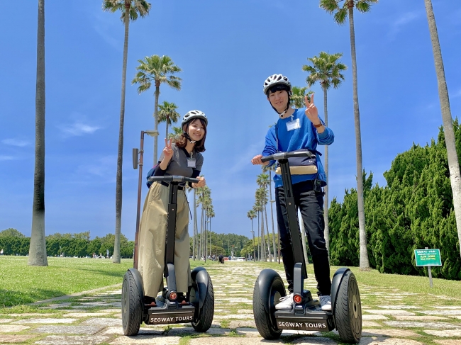 福岡でセグウェイツアーを本格稼働 国営海の中道海浜公園 セグウェイジャパン株式会社のプレスリリース