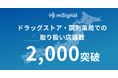 尿がん検査「マイシグナル®︎」、全国のドラッグストア・調剤薬局での取り扱い店鋪数、2,000店舗突破!
