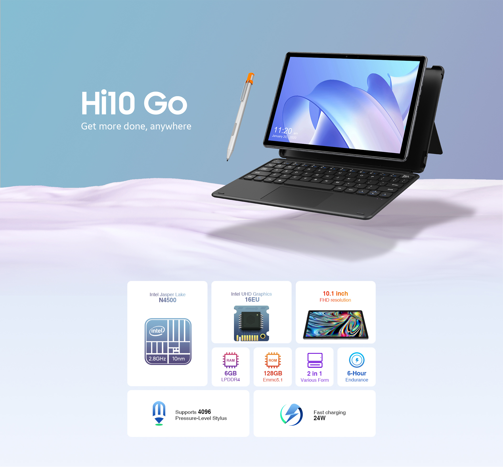 CHUWIタブレットPC「Hi10 Go」が7月末より公式ストアにて発売｜CHUWI