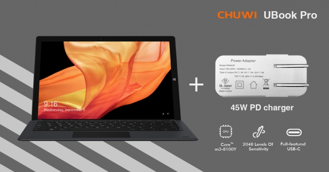 CHUWI Ubook Pro  m3-8100Y 8GB/256GB