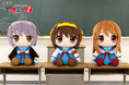 TVアニメ『涼宮ハルヒの憂鬱』より、「涼宮ハルヒ」「朝比奈みくる」「長門有希」が特大ぬいぐるみブランド「どきゅーとぷち」に登場！TAITO GEAR&GOODSにて7月24日(金)より予約受付開始！
