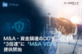 M&A・資金調達のDDを“3倍速”に。海外VDRの1/5コストで使える国産AIデータルーム「リーガルテックVDR」M&A VDRを提供開始
