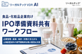 リーガルテック社、食品・化粧品企業向け「IPO準備資料共有ワークフロー」を提供開始【リーガルテックVDR】