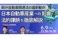 【JPIセミナー】「欧州自動車関連法の最新動向と日本自動車産業への影響・法的課題を徹底解説」6月9日(火)開催